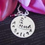 Personalized Big Sister Necklace-hand..