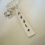 Hand Stamped Jewerly-personalized Necklace-little..
