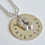 Hand Stamped-personalized Necklace-mother..