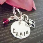 Personalized Childrens Necklace-little Girls Hand..