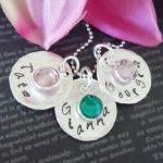Personalized Hand Stamped Jewelry-mother..