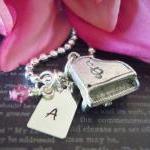 Wedding-personalized Hand Stamped Jewelry-piano..