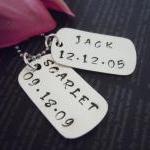 Dog Tag-personalized Jewerly-hand Stamped..