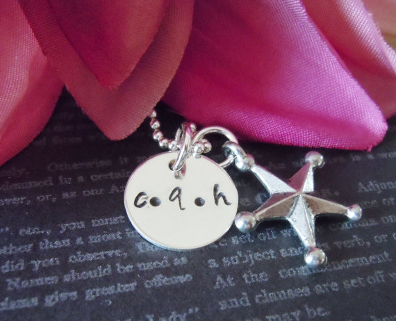 Hand Stamped Jewelry-personalized Necklace-mother Necklace-silver Jewelry-mothers Jewelry-childrens Jewelry