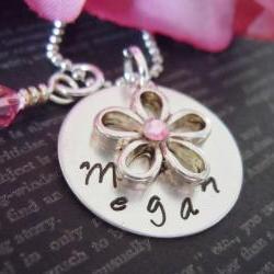 Personalized Flower Girl Or Junior Bridesmaid Necklace-flower Girl ...